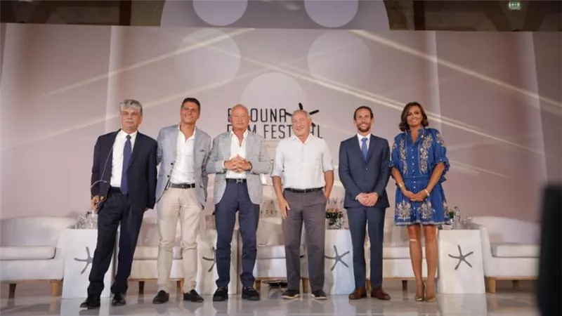 بالصور: كواليس المؤتمر الصحفى لمهرجان الجونة السينمائى 