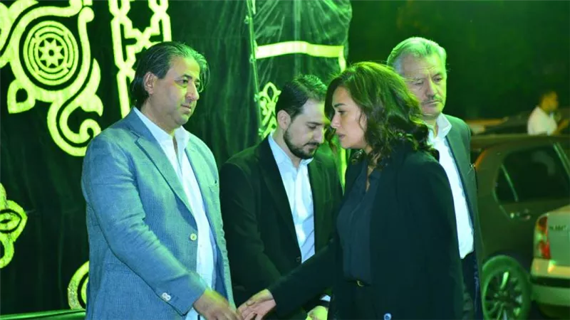 ليلى وهند وكندة علوش فى وداع شوقى الماجرى