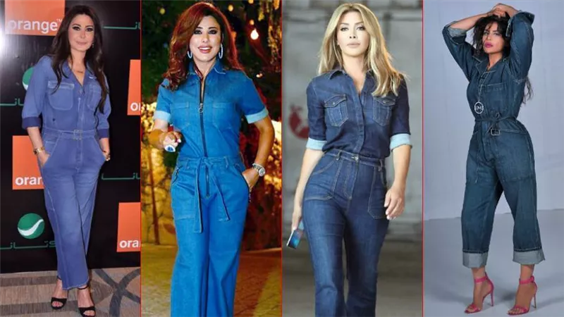 الـ Denim Jumpsuit .. أحلام تقلد إليسا ونوال ونجوي كرم