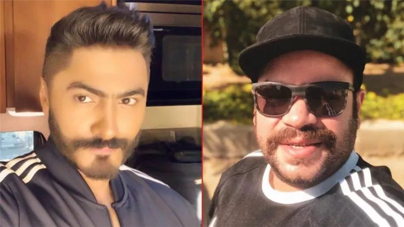 محمد عبدالرحمن ضيف شرف في فيلم «مش أنا» مع تامر حسني