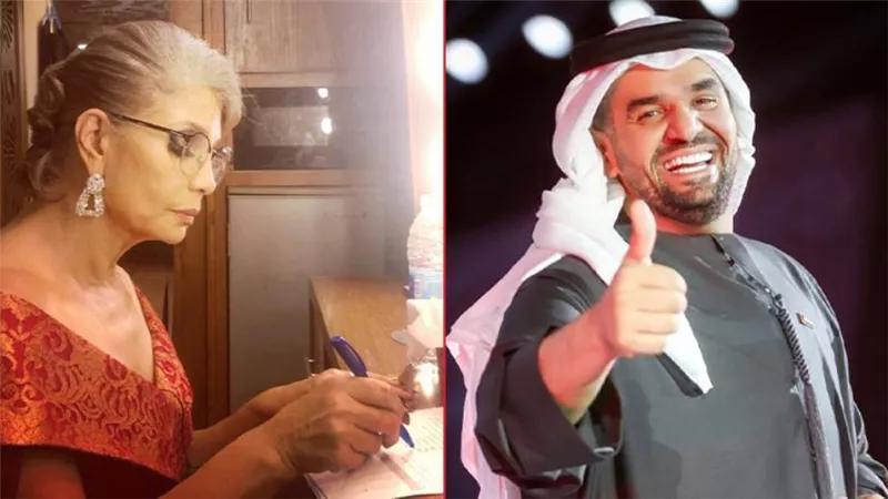 رقصة سوسن بدر على أغنية «بالبنط العريض» علي شرف حسين الجسمي