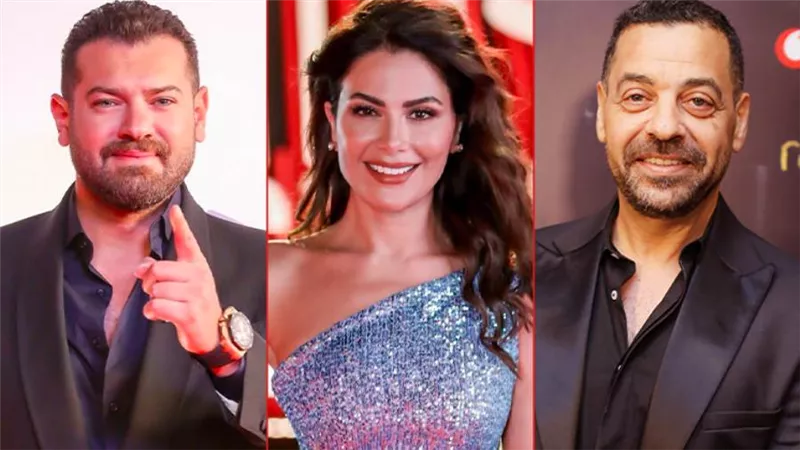 صبا مبارك مع عمرو يوسف في مسلسل «نمرة اتنين» من إخراج طارق العريان