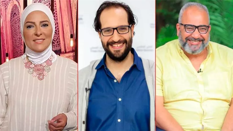 بيومي فؤاد ودعاء فاروق ضيفا أحمد أمين في الموسم الثاني من برنامج «الفاميليا»