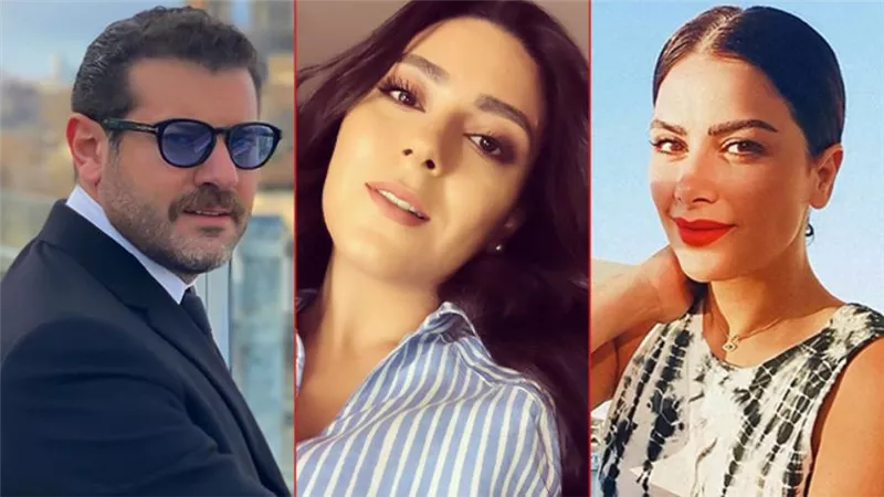 نهى عابدين مع عمرو يوسف وصبا مبارك فى حكاية «الناحية الثانية» من مسلسل «نمرة اتنين»