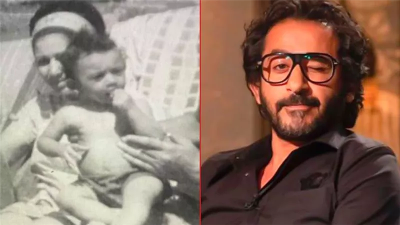 أيام ما كنا على الحجر .. أحمد حلمي ينضم لـ ChildhoodChallenge بصورة على إنستجرام