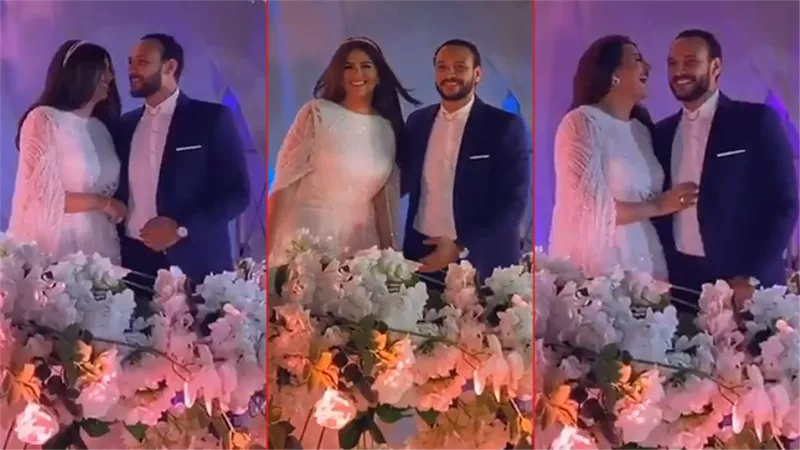أول صور .. عقد قران أحمد خالد صالح وهنادي مهنى في مسجد الشرطة بالتجمع الخامس