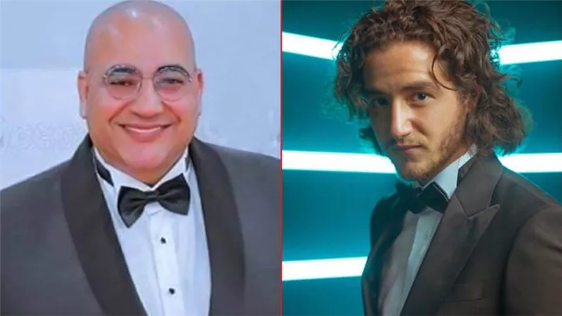 بيومي فؤاد والد أحمد مالك في فيلم «قمر 14» مع خالد النبوي
