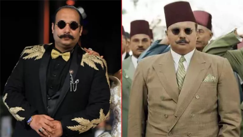 محمد ثروت بـ لوك الملك فاروق على الريد كاربت في حفل ختام مهرجان الجونة