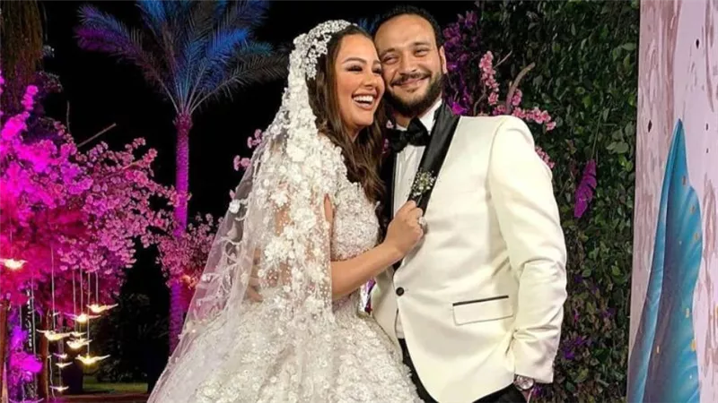 بالصور .. حفل زفاف أحمد خالد صالح وهنادي مهنا بحضور النجوم