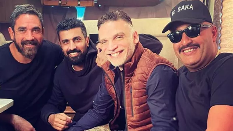 أول صورة من كواليس أول يوم تصوير في مسلسل نسل الأغراب