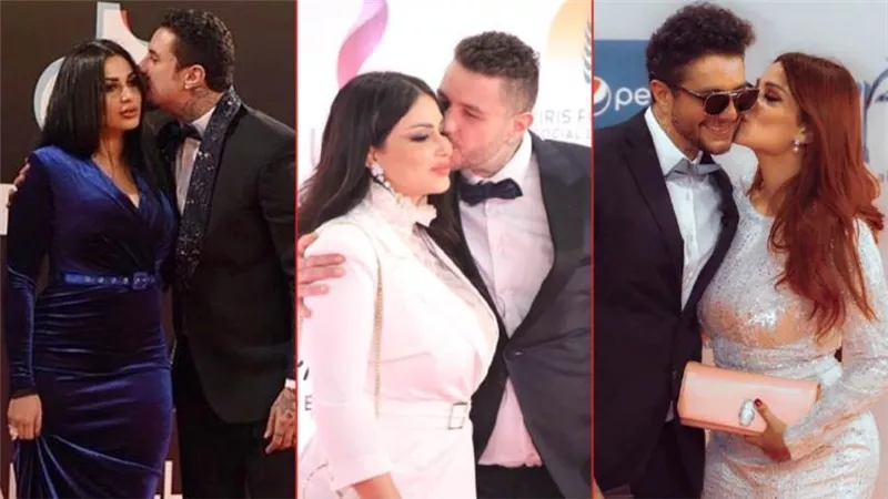 بوسة كل مهرجان .. قبلة أحمد الفيشاوي وزوجته ندى الكامل خلال افتتاح القاهرة السينمائي