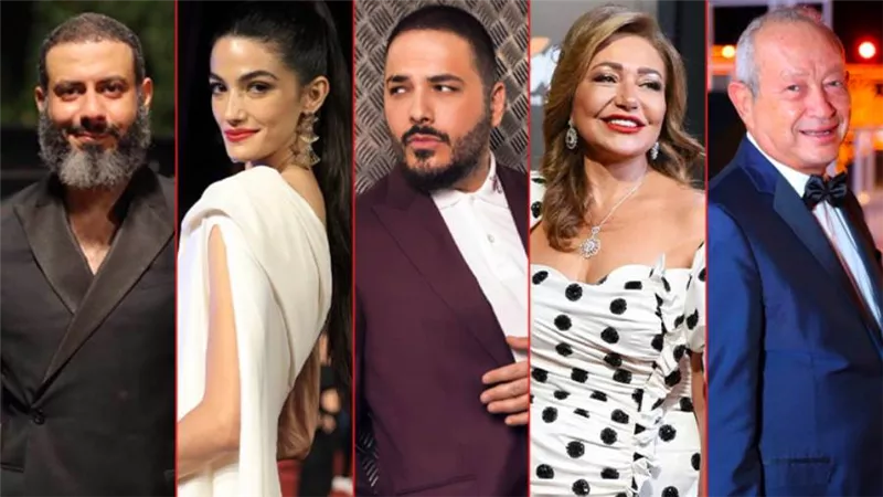 ساويرس وليلى علوي وفراج وتارا عماد ضيوف شرف كليب أغنية رامي عياش عن المهرجان