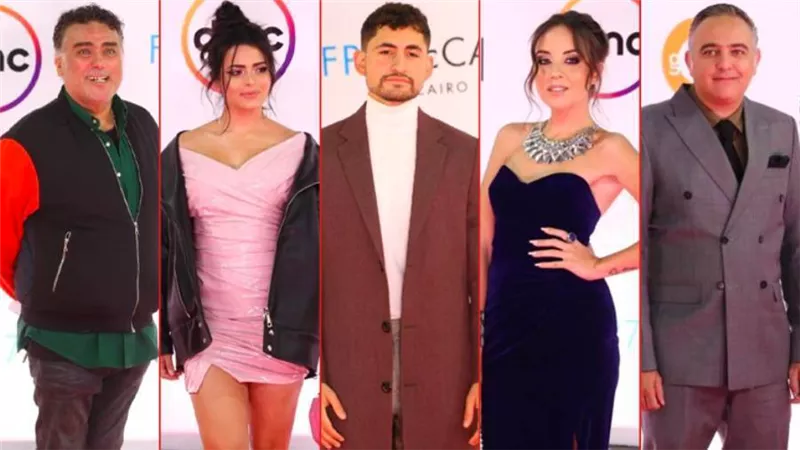 أمير المصري وضيوف فيلم ليمبو علي السجادة الحمراء ضمن فاعليات القاهرة السينمائي