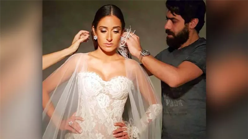 بروفة ليلة الفرح .. أمينة خليل تظهر على إنستجرام بفستان زفاف