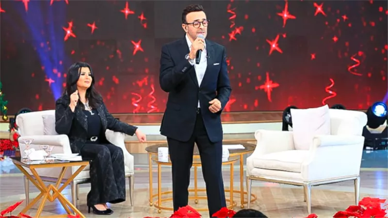 صابر الرباعي مفاجأة برنامج معكم منى الشاذلي في ليلة رأس السنة على cbc