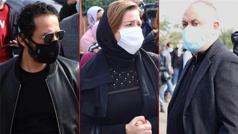 بالصور .. النجوم يودعون فارس الكلمة وحيد حامد إلى مثواه الأخير