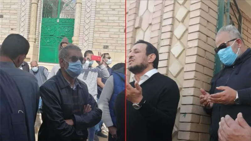 بالصور .. تشييع جثمان والد بيومي فؤاد في مقابر العائلة بالفيوم