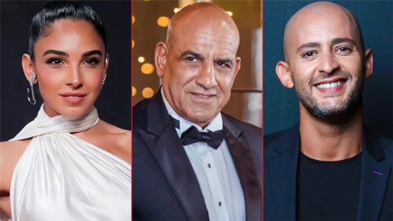 محمد لطفي والد سلمى أبو ضيف وشادي ألفونس في فيلم المصارع
