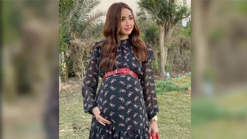 هنا الزاهد حامل في كواليس مسلسل حلوة الدنيا سكر على إنستجرام