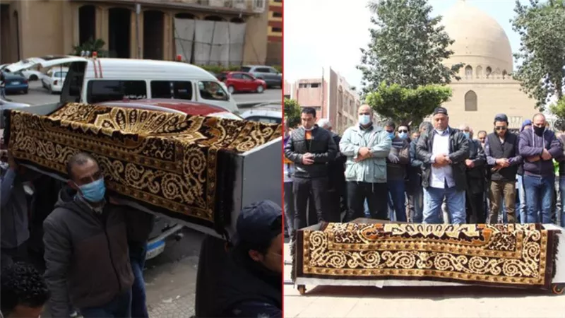 بالصور .. وصول جثمان أحلام الجريتلي إلى مقابر الأسرة بالعباسية