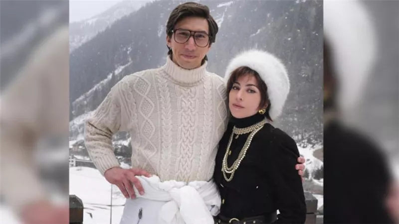 ليدي جاجا تنشر أول صورة من كواليس فيلم House of Gucci  مع آدم درايفر