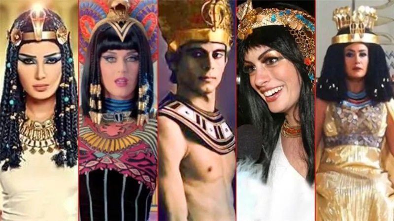 هند صبرى وصبحي وسيرين وكاتي وآن .. نجوم تألقوا بـ اللوك الفرعوني