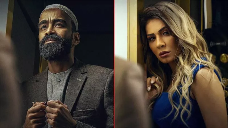 نجلاء بدر طليقة محمود الليثي في مسلسل بين السماء والأرض رمضان 2021