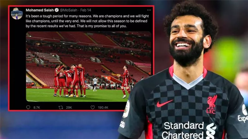 ليفربول يشيد بـ محمد صلاح ويعيد نشر تغريدة وعده لجماهير الريدز : الوعد نُفذ
