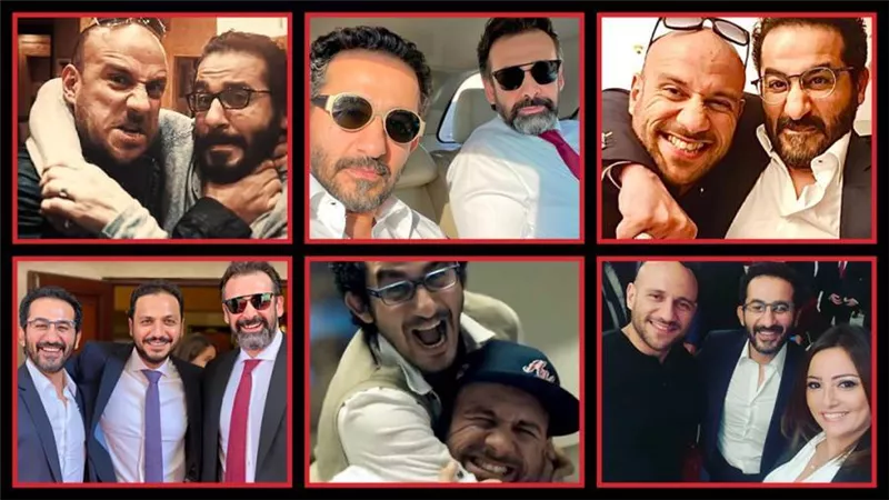 في 48 ساعة .. ألبوم صور أحمد حلمي مع كريم عبدالعزيز وأحمد مكي بطلا الاختيار 2