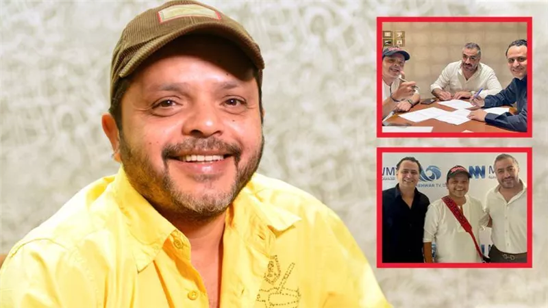 محمد هنيدي مذيعاً لأول مرة على قناة المحور التي تشهد انطلاقة قوية