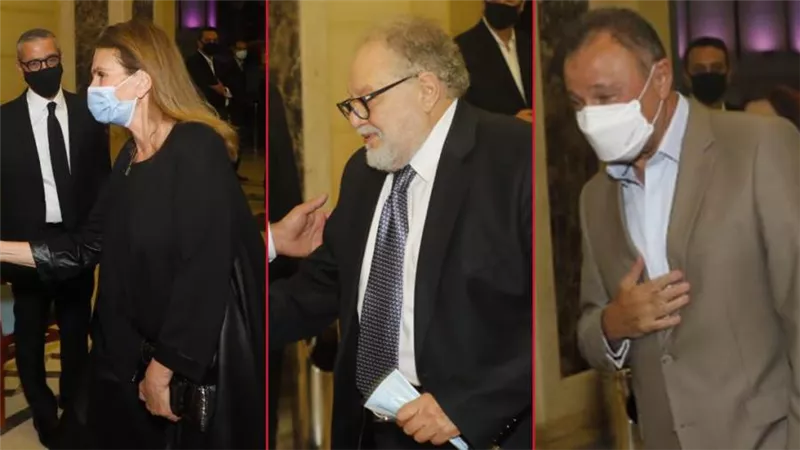 بالصور .. نجوم الفن والرياضة والإعلام في عزاء جيهان السادات قرينة الرئيس الراحل أنور السادات