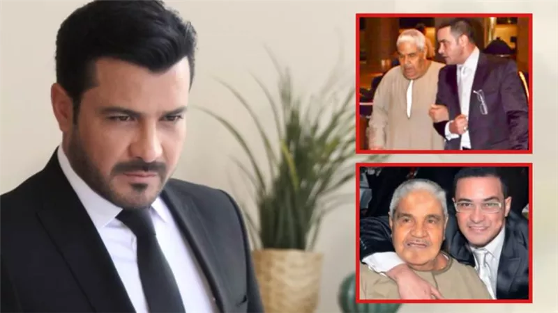 محمد رجب ينشر صورتين مع والده بعد وفاته : اللهم اجعل قبره نورًا دائمًا لا ينقطع