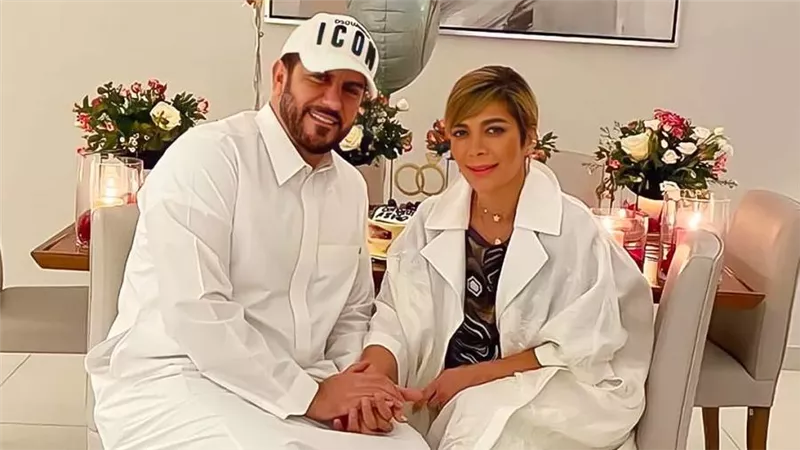 أحدث ظهور لـ أصالة وزوجها فائق حسن بعد إعلان زواجهما