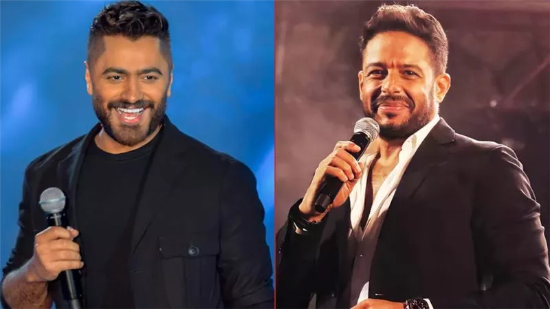يوم 14 أكتوبر تامر حسني ومحمد حماقي يقابلان جمهورهما في الجامعة البريطانية ومسرح المنارة
