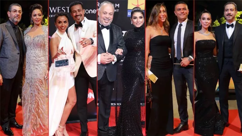 بالصور .. حضور مميز للـ couples على الريد كاربت في الدورة الخامسة من مهرجان الجونة السينمائي