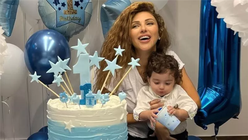 بالصور .. ميريام فارس تحتفل بعيد ميلاد ابنها الأصغر دايف