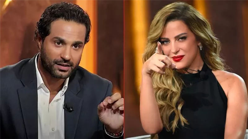 كريم فهمي : أول هدية لزوجتى كانت فانوس .. وريم مصطفى : هبة رجل الغراب وش الخير