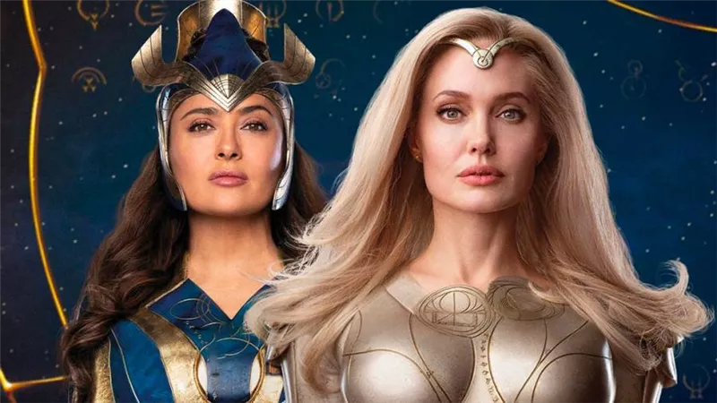 أبرز المعلومات عن فيلم أنجلينا جولى وسلمي حايك Eternals الممنوع من العرض