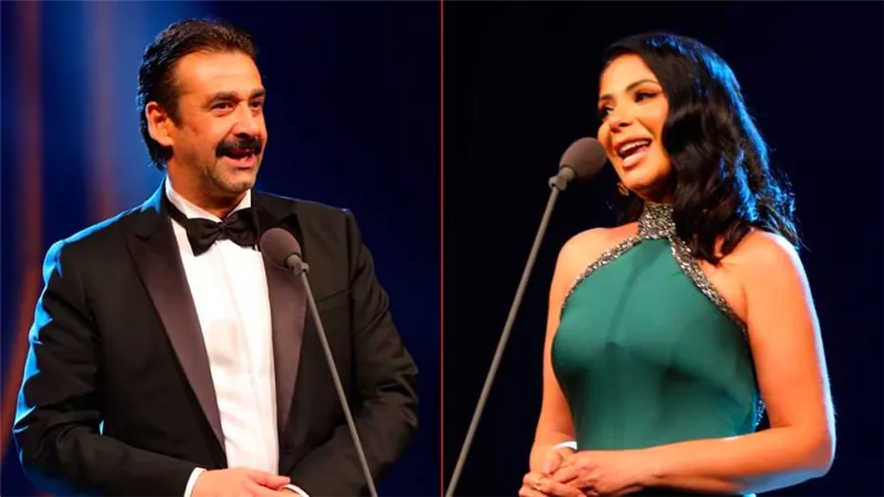 بعدما سلمته جائزة فاتن حمامة للتميز .. قصة 4 أعمال جمعت كريم عبدالعزيز ومنى زكي في السينما