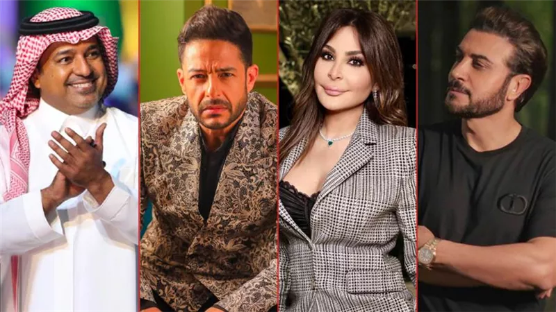 حماقى وإليسا وراشد والمهندس يلتقون فى حفل واحد بالسعودية يوم 16 ديسمبر