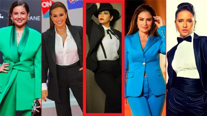 بعد إطلالة شيرين عبدالوهاب فى حفل الدوم .. من هى الفنانة صاحبة أفضل إطلالة بالبدلة الرجالى ؟