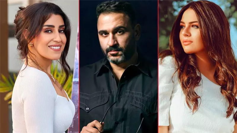 أيتن عامر وهنادي مهنا زوجتا أكرم حسني في مسلسل مكتوب عليا رمضان 2022