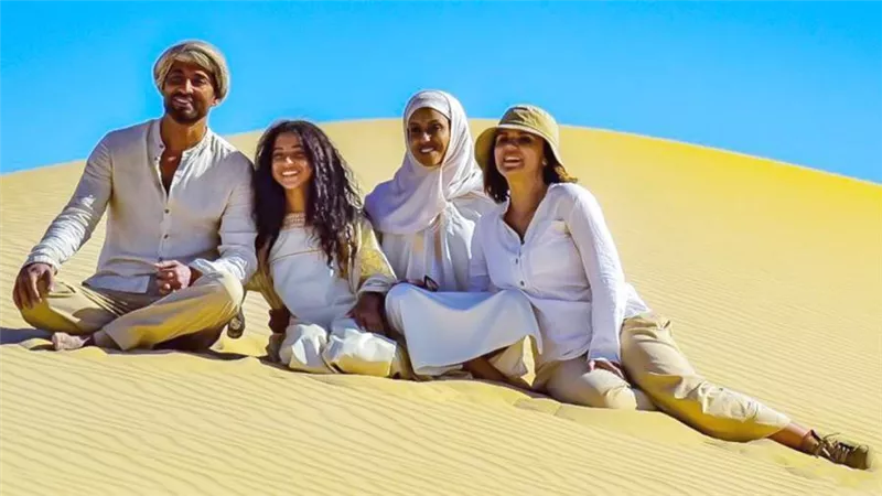 أول صورة : عمرو سعد من كواليس تصوير الفيلم العالمى Desert Whisper
