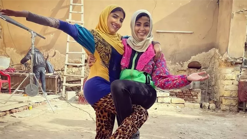 مي عمر وروبي من كواليس مسلسل رانيا وسكينة : أشيك اتنين في مصر