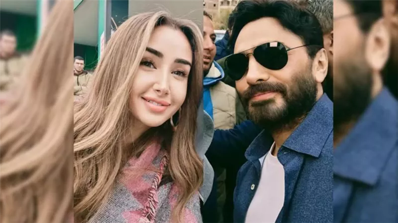 أول صورة لـ تامر حسني وهنا الزاهد من كواليس فيلمهما الجديد روميو