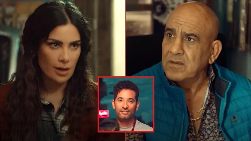 صبا مبارك ومحمد لطفي بائعان في سوق البالة ضمن أحداث مسلسل توبة بطولة عمرو سعد رمضان 2022