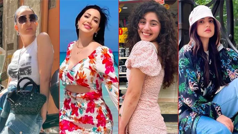 النجمات تعلن بداية الصيف .. العيد على طريقة غادة عبدالرازق ونسرين طافش ومايان السيد ودرة