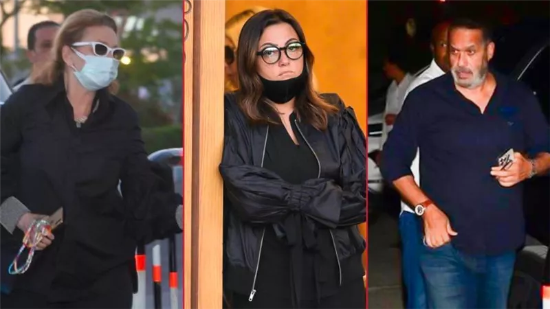 بالصور .. يسرا وبشرى وأشرف زكي أول حضور عزاء سمير صبري بمسجد الشرطة في الشيخ زايد