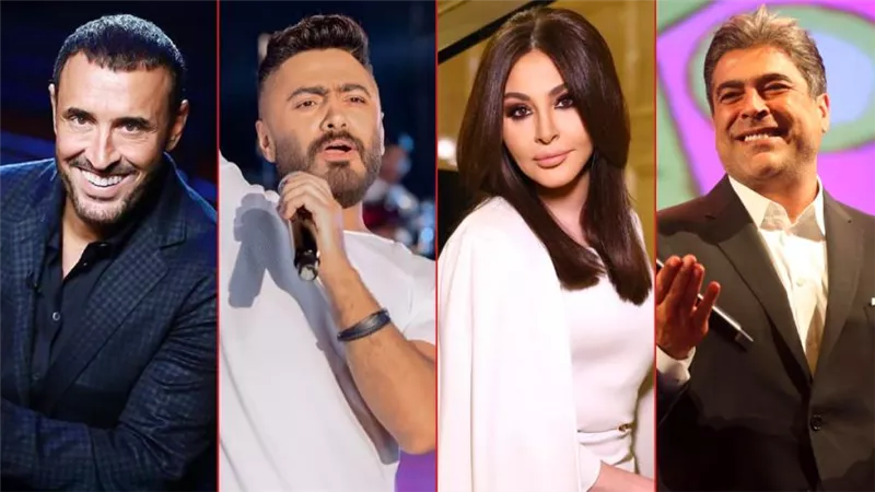 تامر حسني وكاظم الساهر وإليسا ووائل كفوري .. نجوم حفلات الغناء في أغسطس المقبل