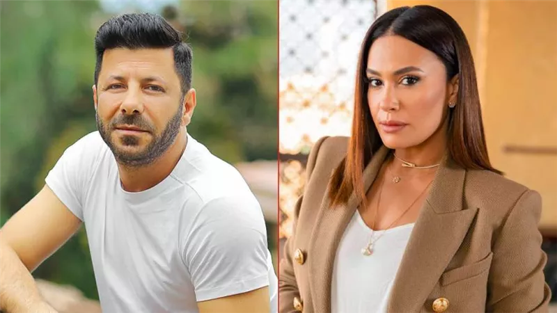 إياد نصار صاحب مكتب محاماة وهند صبري تعمل معه في مسلسل في مهب الريح